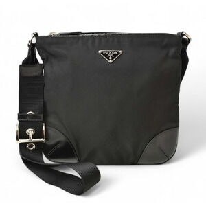 Prada Shoulder Body Bag Nero Black Nylon